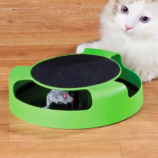 Interactive Cat Toy With Mouse - Toy With Movable Mouse For Cats
