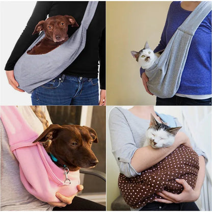 Dog Carrier Bag In Sling Design - Comfortable Carrying Aid For Small Dogs And Pets