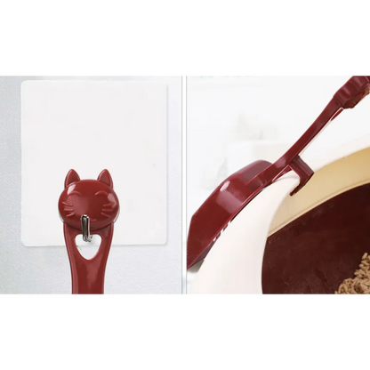 Cat Litter Scoop With Cat Head Design - Practical Scoop For The Litter Tray