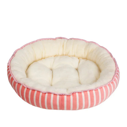 Cozy Pet Bed For Dogs And Cats - Soft Round Bed For Comfort And Relaxation