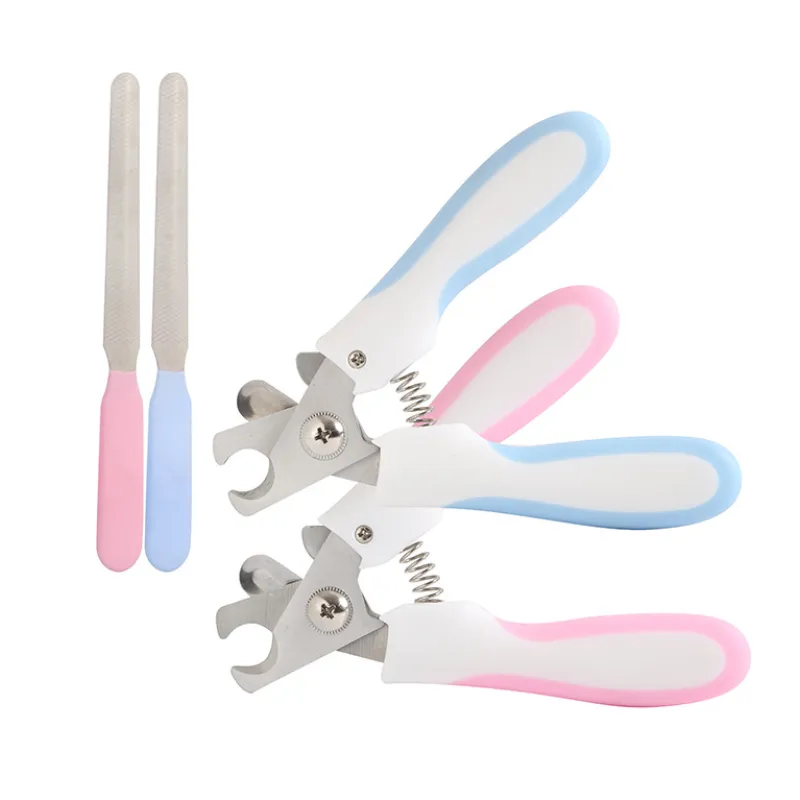 Claw Scissors for Pets with Safety Lock and File