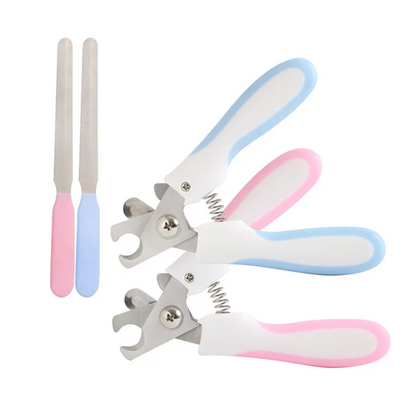 Claw Scissors for Pets with Safety Lock and File