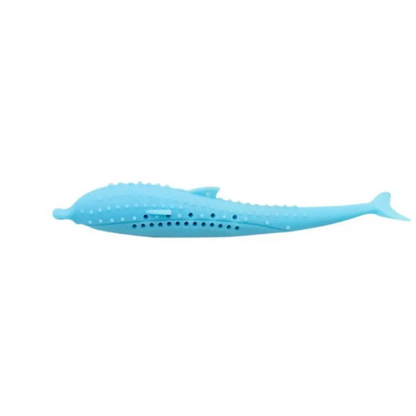 Silicone Pet Toy In Whale Shape Chew Toy For Cats And Small Dogs