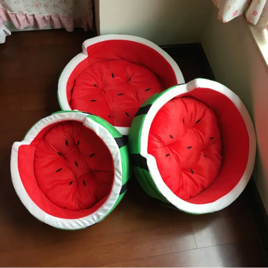 Dog Bed in Watermelon Design for Comfort and Relaxation