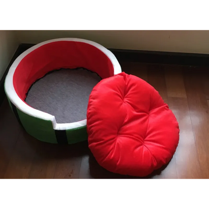 Dog Bed in Watermelon Design for Comfort and Relaxation