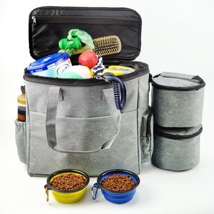 Multifunctional Dog Bag For Travelling - Practical Storage For Food  Toys And Accessories