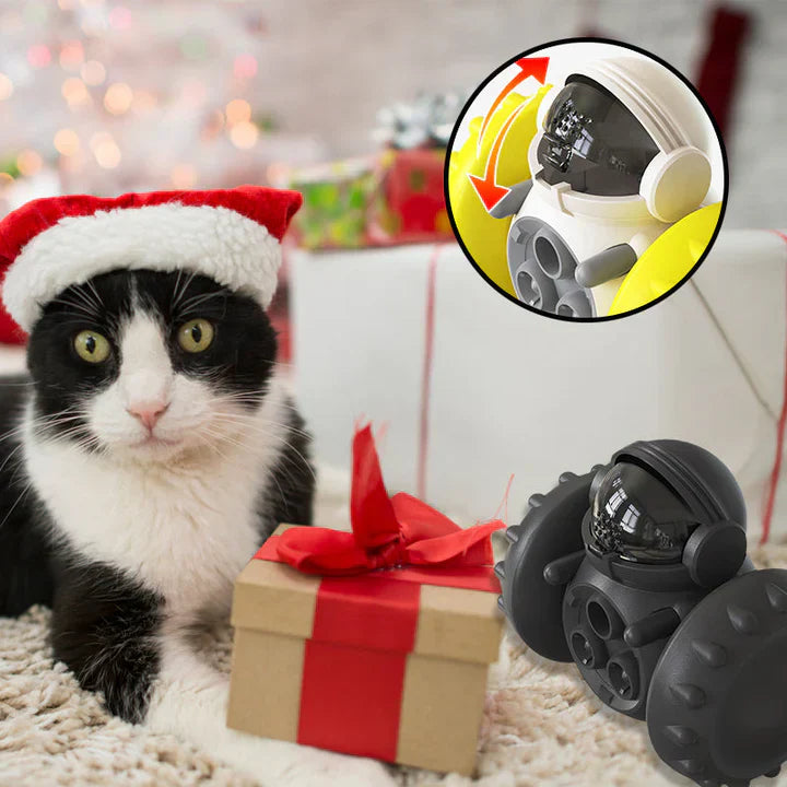 Interactive Feeding Toy With Wheels For Pets