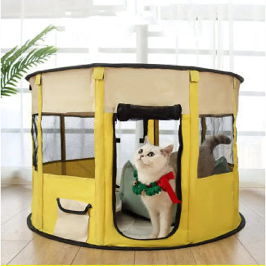 Foldable Dog Tent With Carrying Bag - Robust Pet Tent For Indoor And Outdoor Use