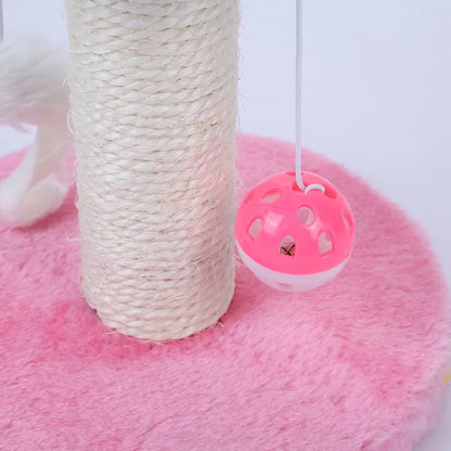 Cat Scratching Post With Toy - Scratching Post With Interactive Ball And Mouse