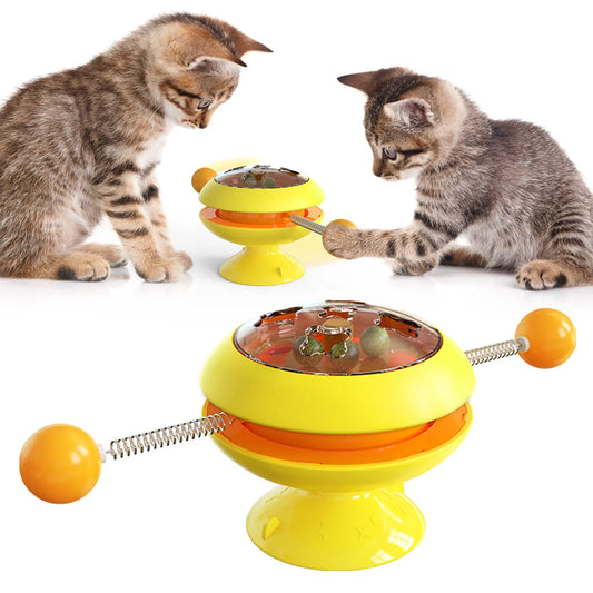 Interactive Cat Toy With Rotating Balls - Toys For Active Cats