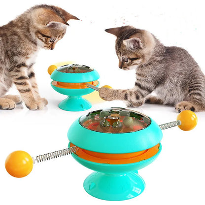 Interactive Cat Toy With Rotating Balls - Toys For Active Cats
