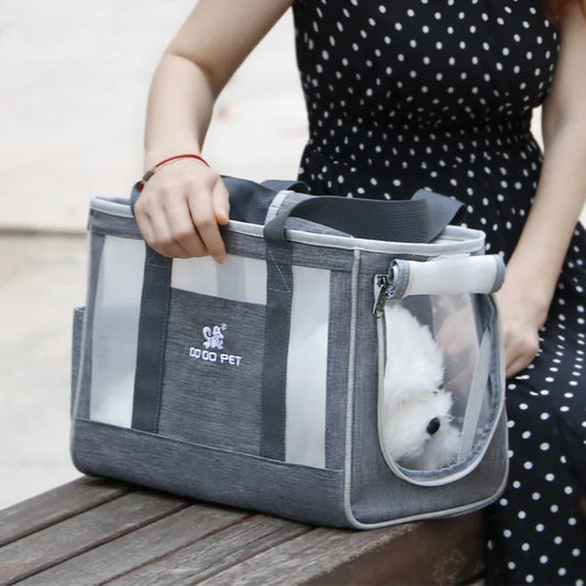 Transparent Pet Carrier Bag - Robust And Comfortable Carrier Bag For Cats And Small Dogs