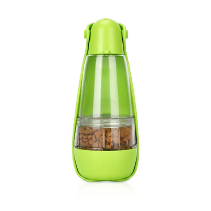 Drinking Bottle For Dogs - Water Bottle For On The Go With Food Bowl