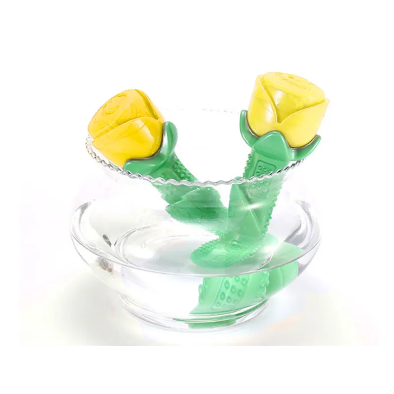 Rose - Shaped Dog Toy - Chew Stick for Dental Care & Fun Made of Robust Rubber
