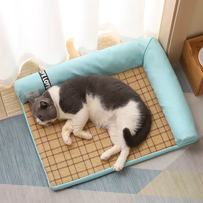 Corner Dog Bed With Soft Edges - Comfortable Pet Bed For Small Dogs And Cats