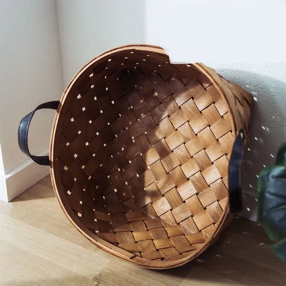 Tropical Floor Cushion with Monstera Pattern