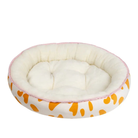 Cozy Pet Bed For Dogs And Cats - Soft Round Bed For Comfort And Relaxation