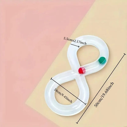 Interactive Cat Toy - Moving Ball Track In Infinity Design