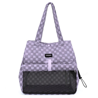 Pocket-style Dog Carrier Bag - Compact Pet Carrier Bag Made From High-quality Fabric