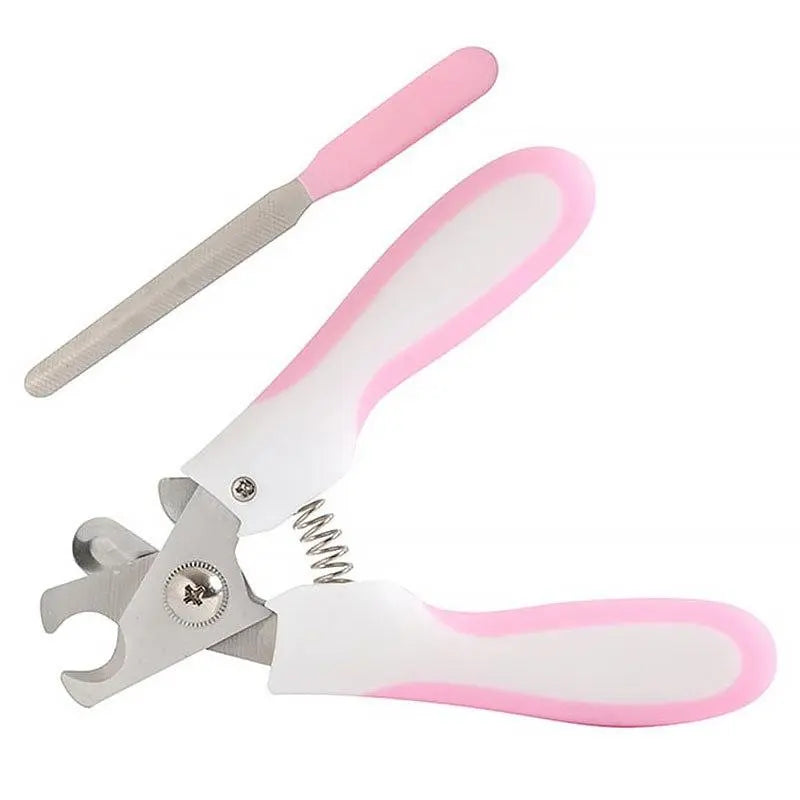 Claw Scissors for Pets with Safety Lock and File