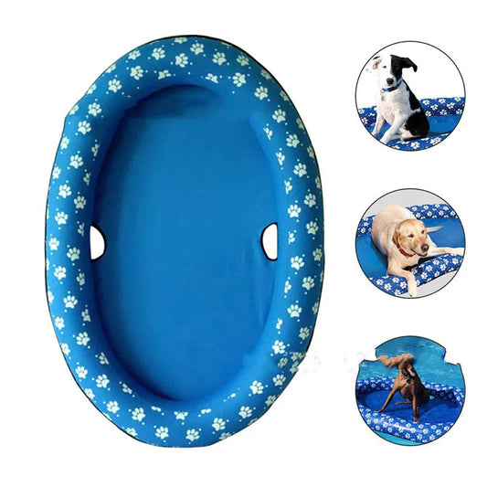 Dog Bathtub - Inflatable Dog Bathtub For Pets With Floral Pattern For Indoor And Outdoor Use