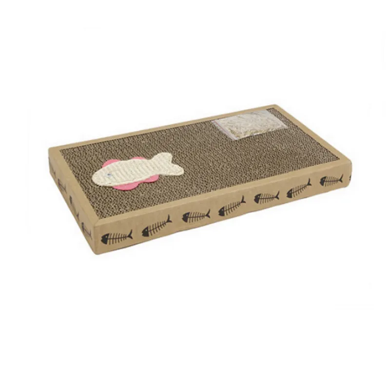 Cat Scratching Mat With Fish Toy - Environmentally Friendly And Stable