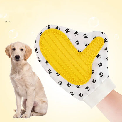 Pet Grooming Glove For Dogs And Cats - Massage Glove With Soft Nubs
