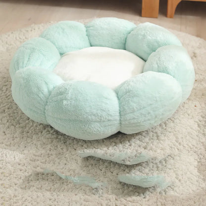Cosy Cat Bed in Flower Basket Shape - Soft and Comfortable for Relaxing Nights