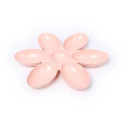 Flower-shaped Feeding Dish For Cats - 6 Bowls In Different Colors