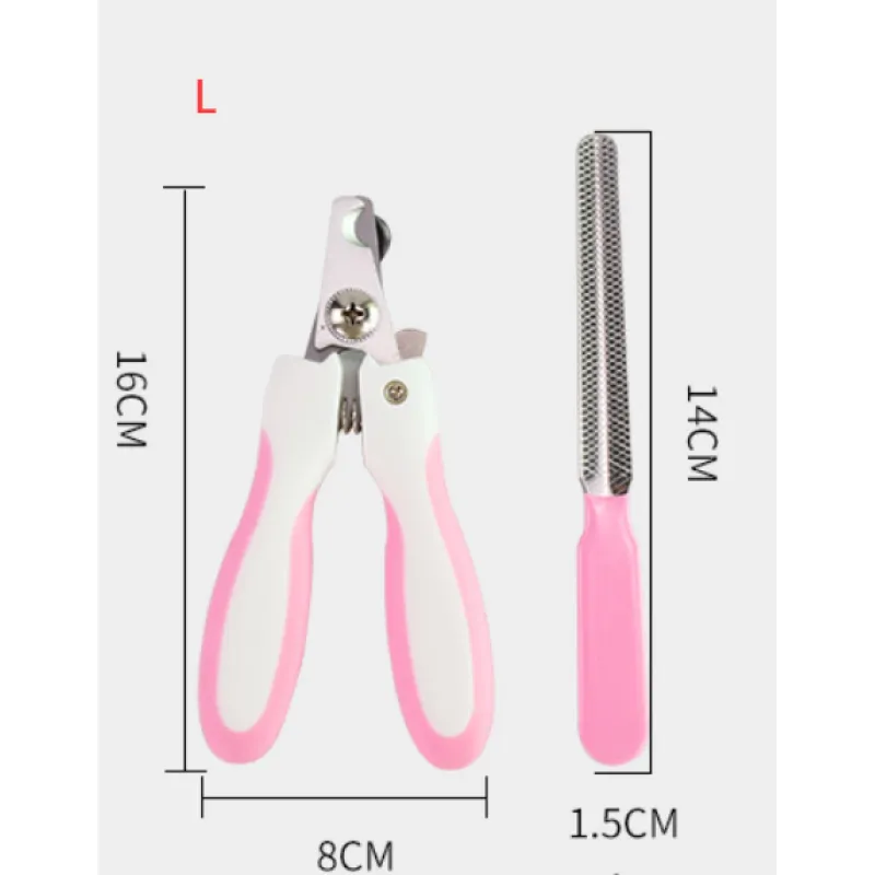 Claw Scissors for Pets with Safety Lock and File