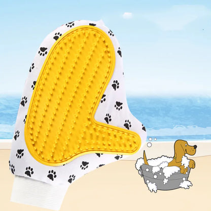 Pet Grooming Glove For Dogs And Cats - Massage Glove With Soft Nubs