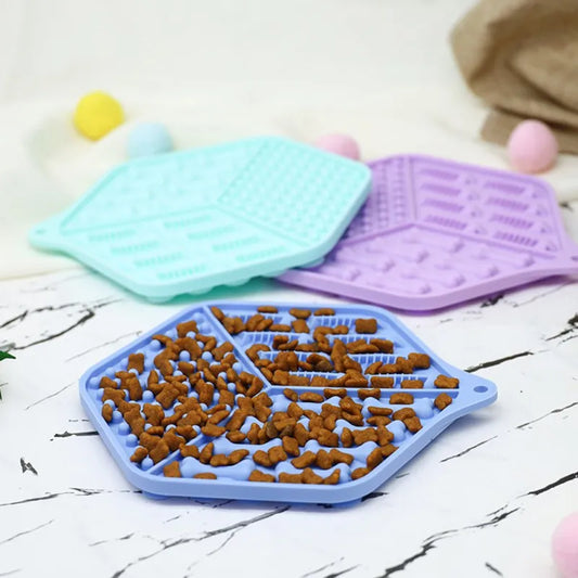 Silicone Feeding Mat For Dogs And Cats - Non-slip Lick Mat For Meals And Snacks