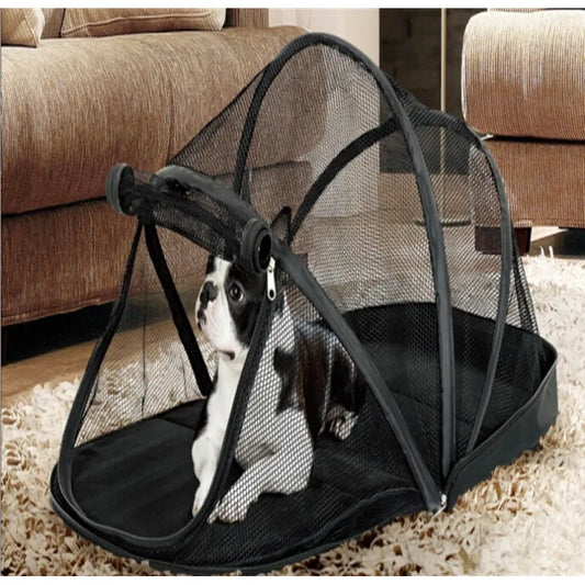 Portable Mesh Dog Tent - Protects Against Insects And Provides Comfort