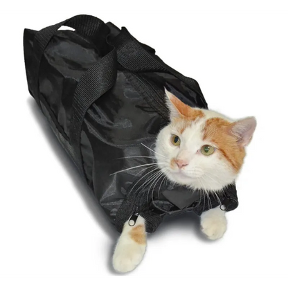 Cat Grooming Bag For Claw Trimming And Grooming - Comfortable And Safe