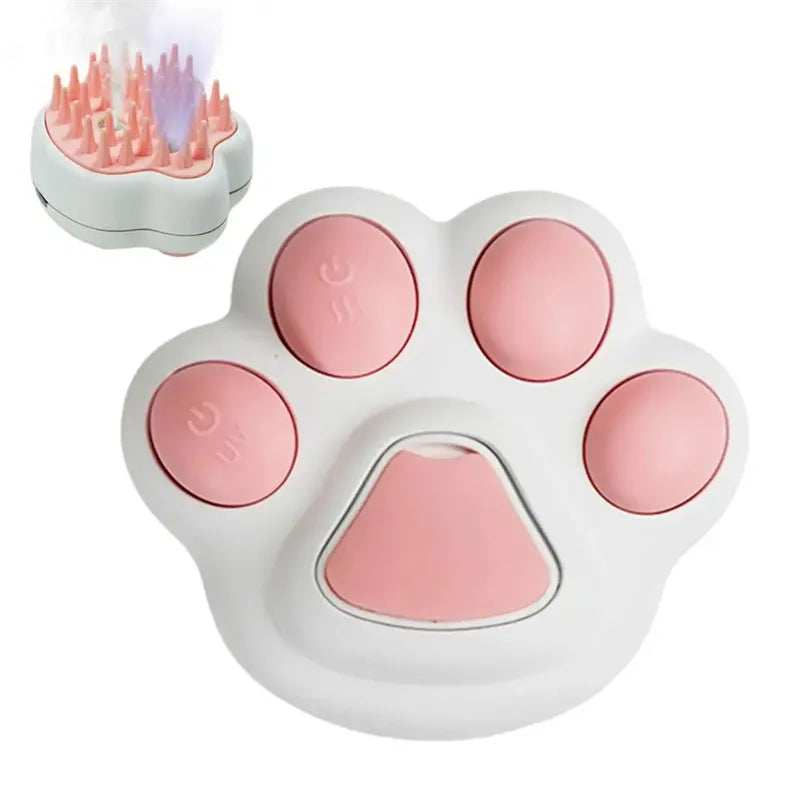 Electric Pet Brush With Spray Function For Gentle Coat Cleaning
