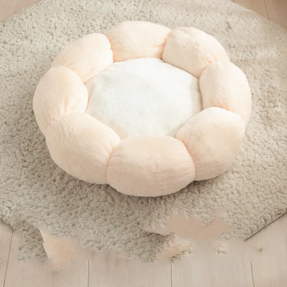 Cosy Cat Bed in Flower Basket Shape - Soft and Comfortable for Relaxing Nights