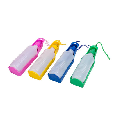 Portable Drinking Bottle For Dogs With Integrated Bowl - Ideal For On The Go