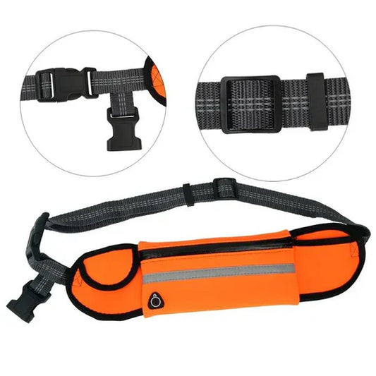 Free - Handed Running Lead With Hip Belt For Dogs