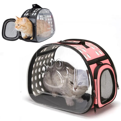 Pet Carrier Bag - Portable Pet Carrier Box With Viewing Window