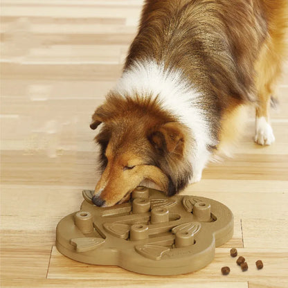 Interactive Dog Toy - Intelligence Game with Sliding Compartments for Treats & Mental Stimulation