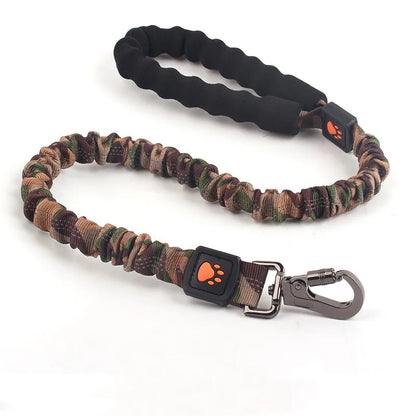 Elasticated Dog Lead With Shock Absorption - Adjustable Nylon Lead For Dogs