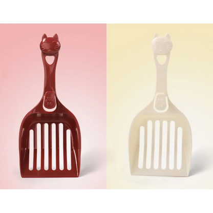 Cat Litter Scoop With Cat Head Design - Practical Scoop For The Litter Tray