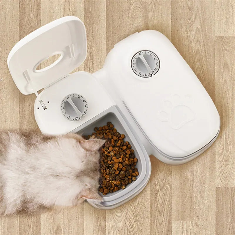 Automatic Food Dispenser With Timer For Cats And Dogs