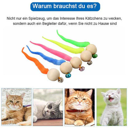 Interactive Cat Toy With Bell And Wagging Tail