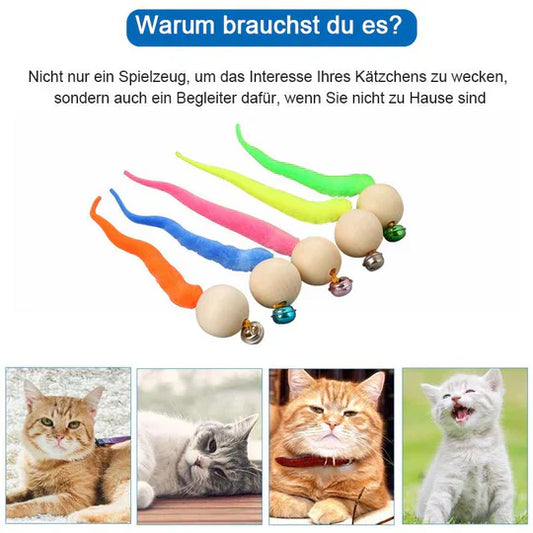 Interactive Cat Toy With Bell And Wagging Tail