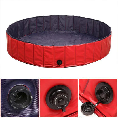 Folding Dog Pool For Garden And Outdoor Use