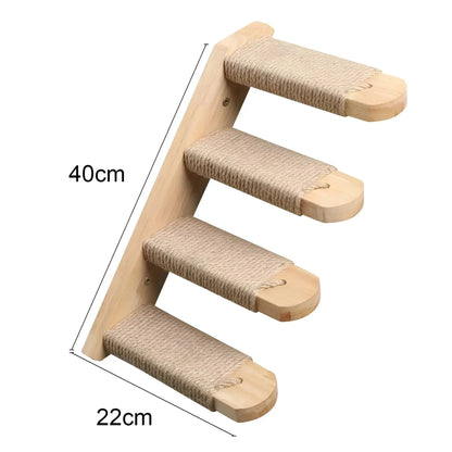 Customizable Cat Wall Scratching Tree