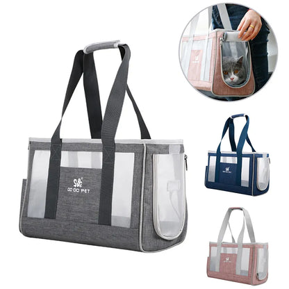 Transparent Pet Carrier Bag - Robust And Comfortable Carrier Bag For Cats And Small Dogs