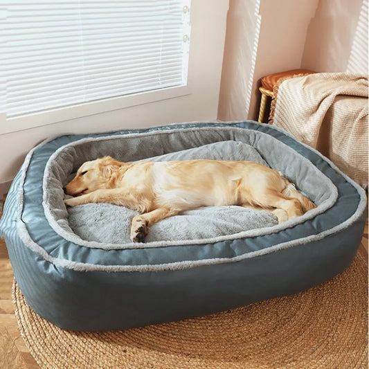 Dog Bed With High Edge - Comfortable Pet Bed For Dogs In A Modern Design