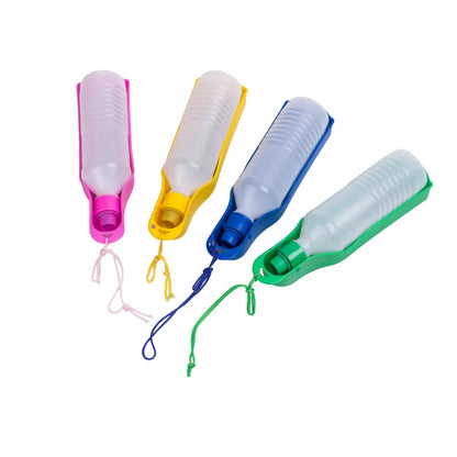 Portable Drinking Bottle For Dogs With Integrated Bowl - Ideal For On The Go